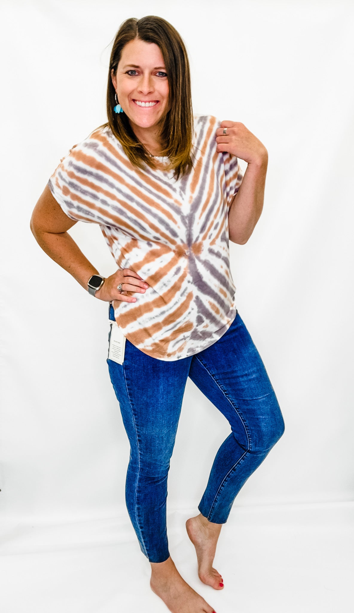 Charlie B Medium Blue Pull-On Stretch Denim