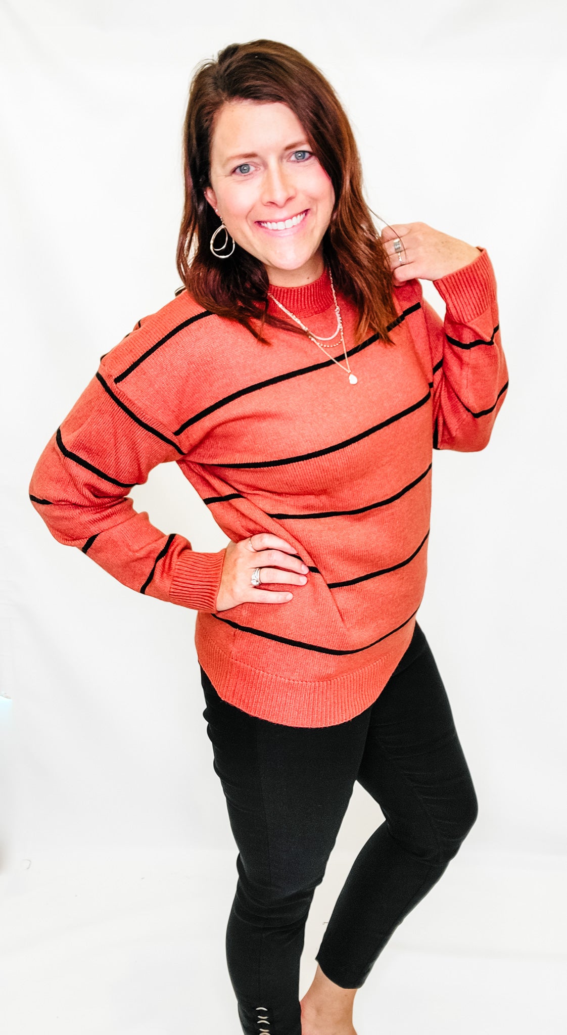 Slim-sation by Multiples Black Ring Ankle Pants