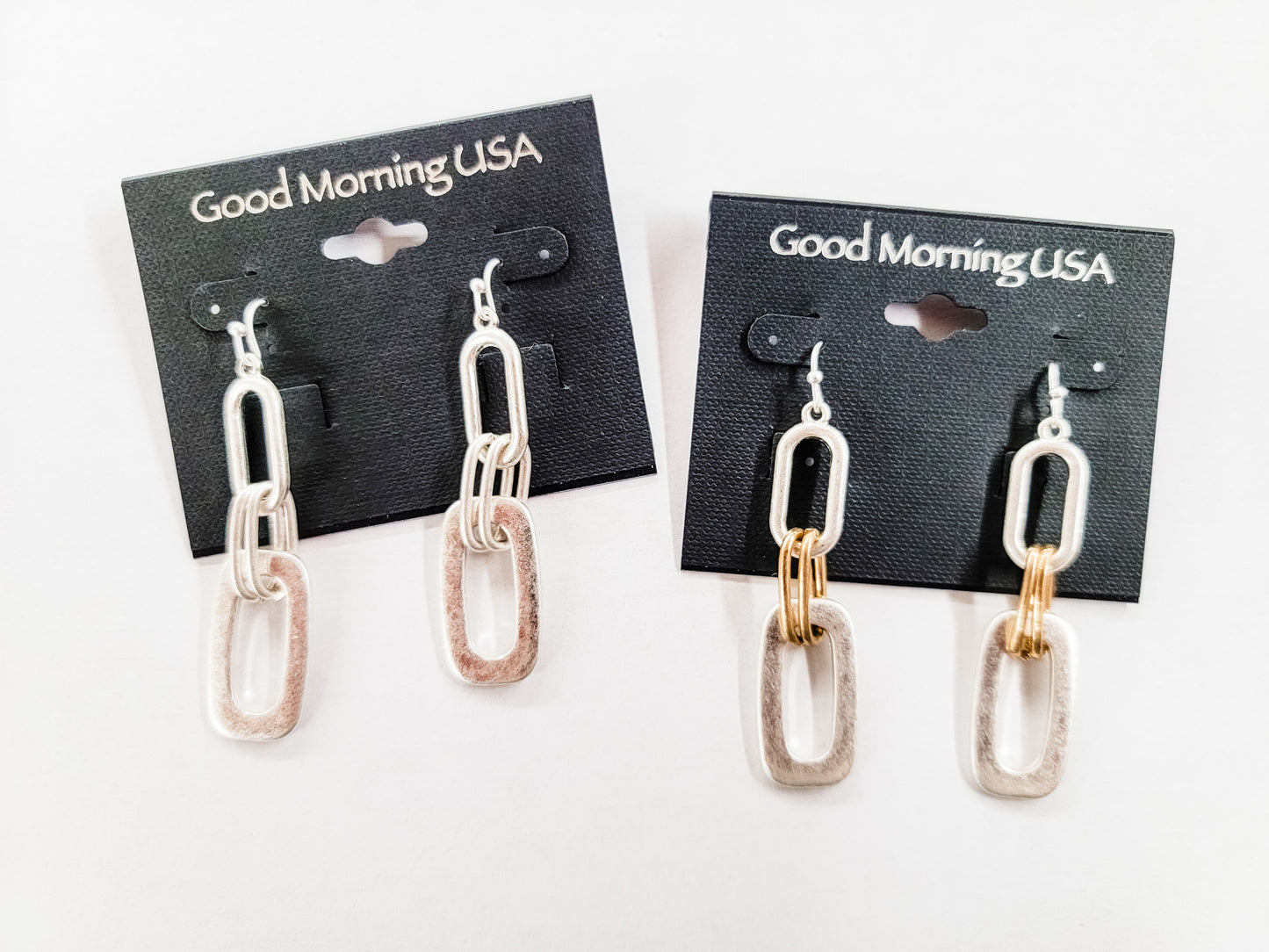 Chain Link Dangle Earrings - Variety