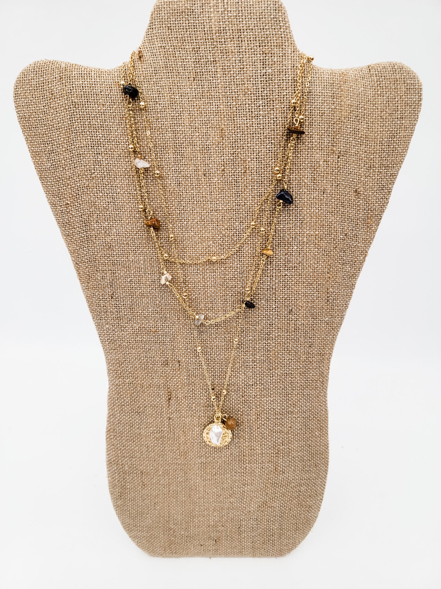 Gold Beaded Necklaces - Variety