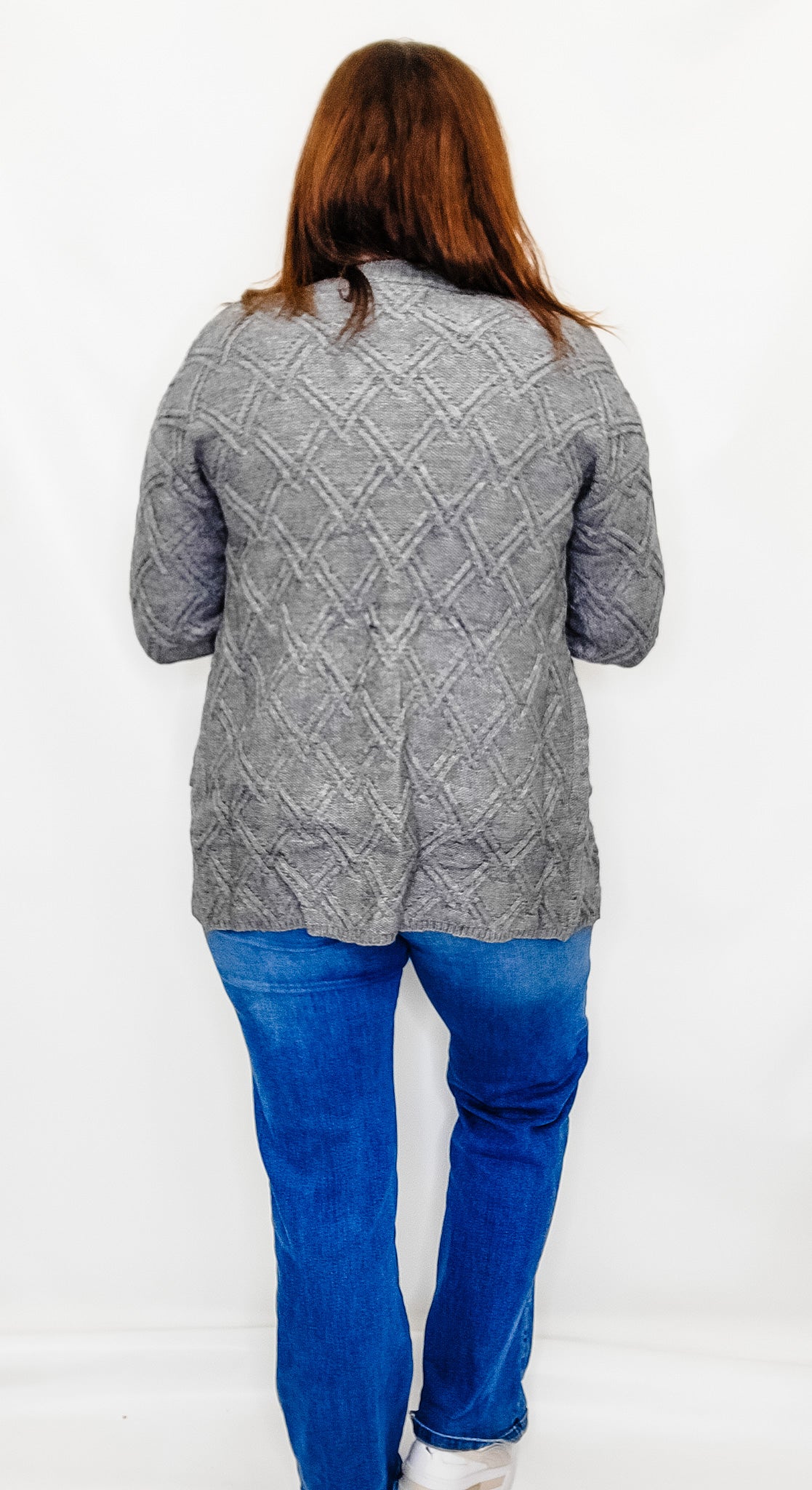 Panache Gray Button Up Cardigan