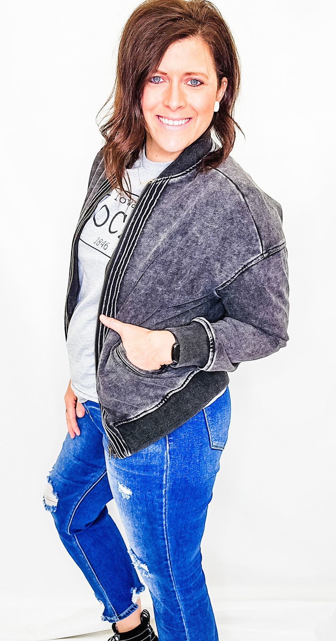 Iowa Local, Heather Gray Graphic Tee