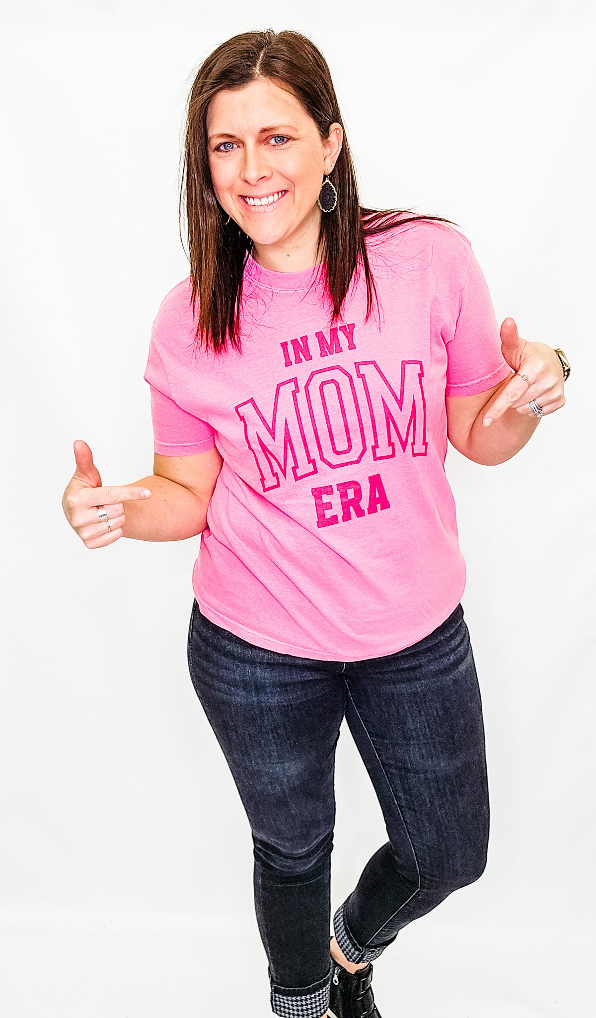 In My Mom Era Pink Graphic Tee