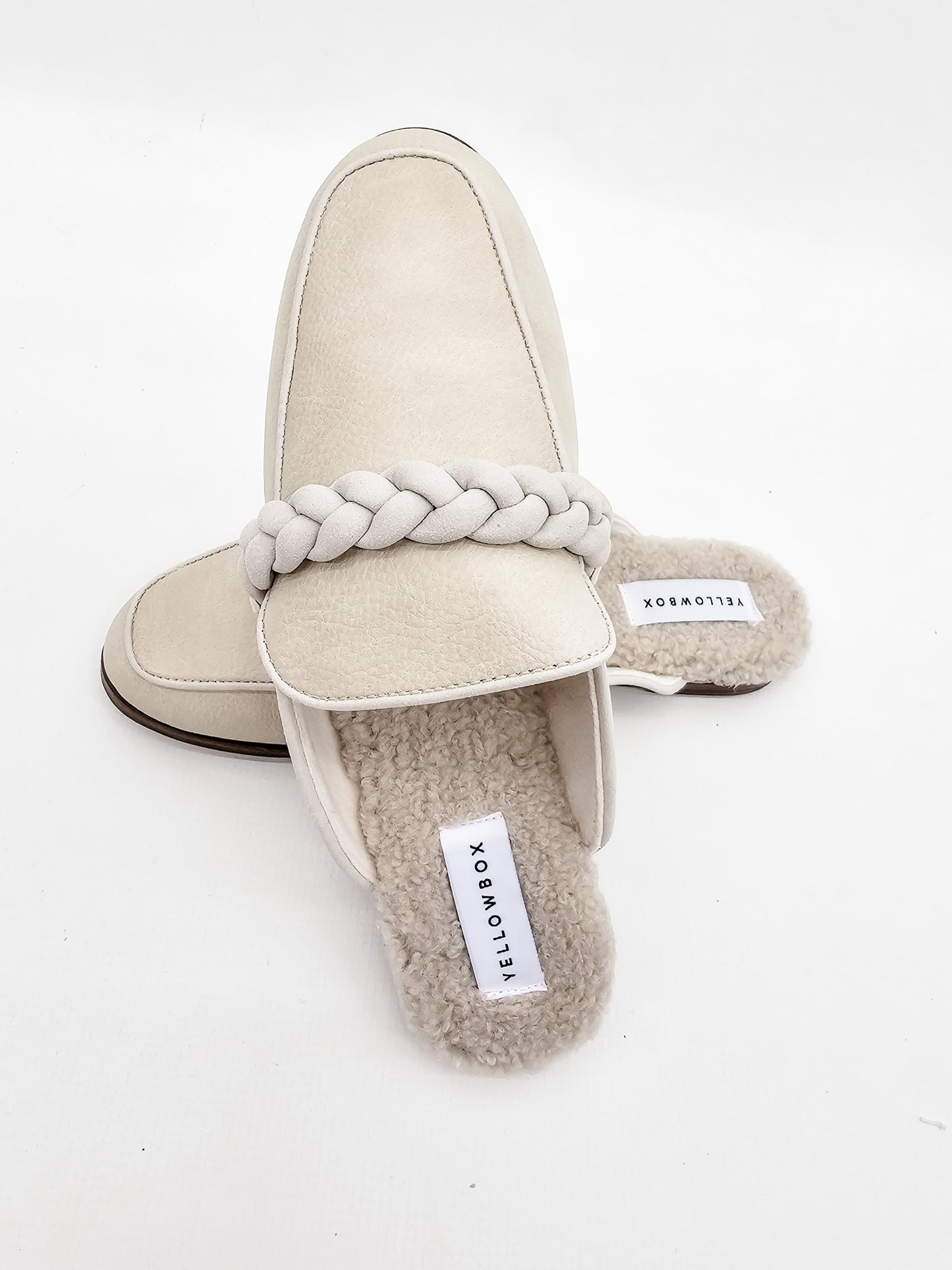 Yellow Box Bliss Bone Flat Mule