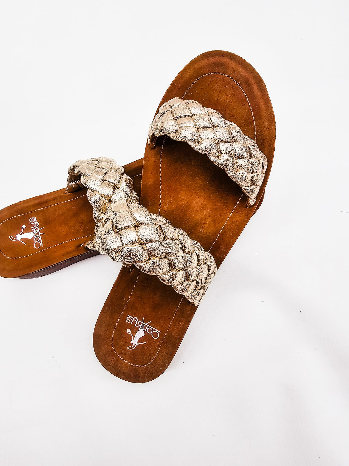 Corkys Gold Wind It Up Sandals
