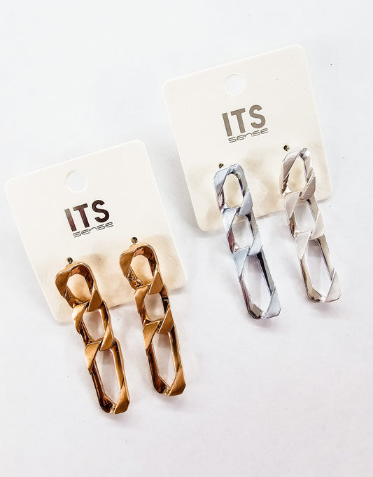 Chain Link Dangle Earrings - Variety