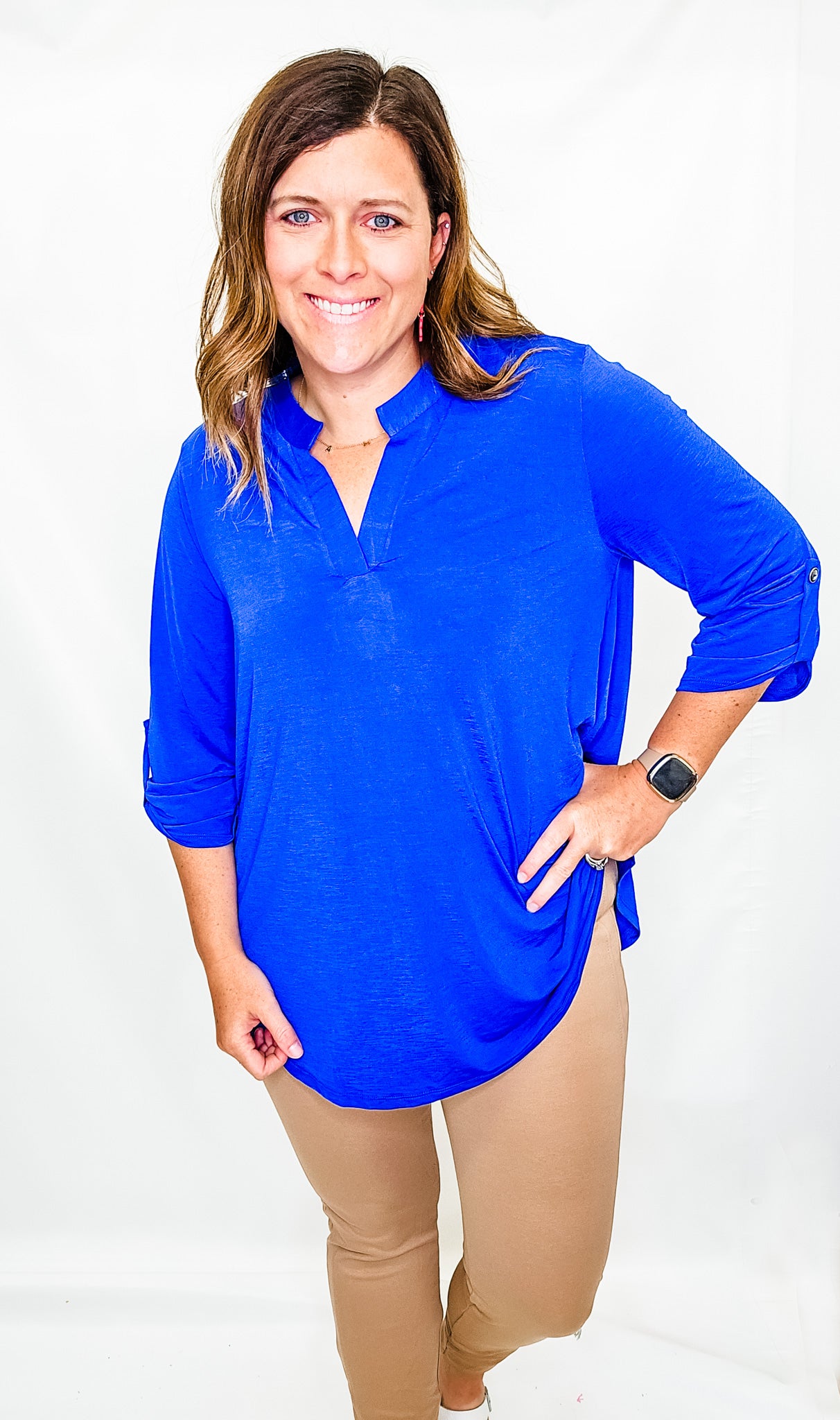 Lizzy Dolman Printed 3/4 Sleeve Top - Variety