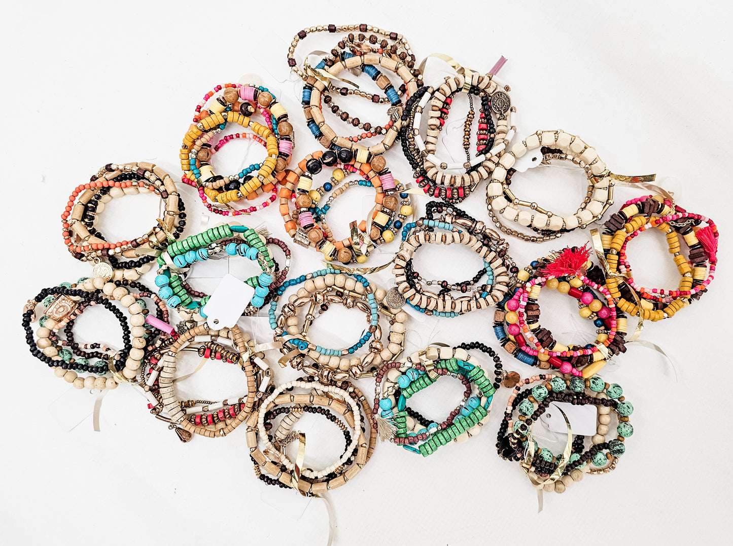 Assorted Colors Beaded Bracelet Sets