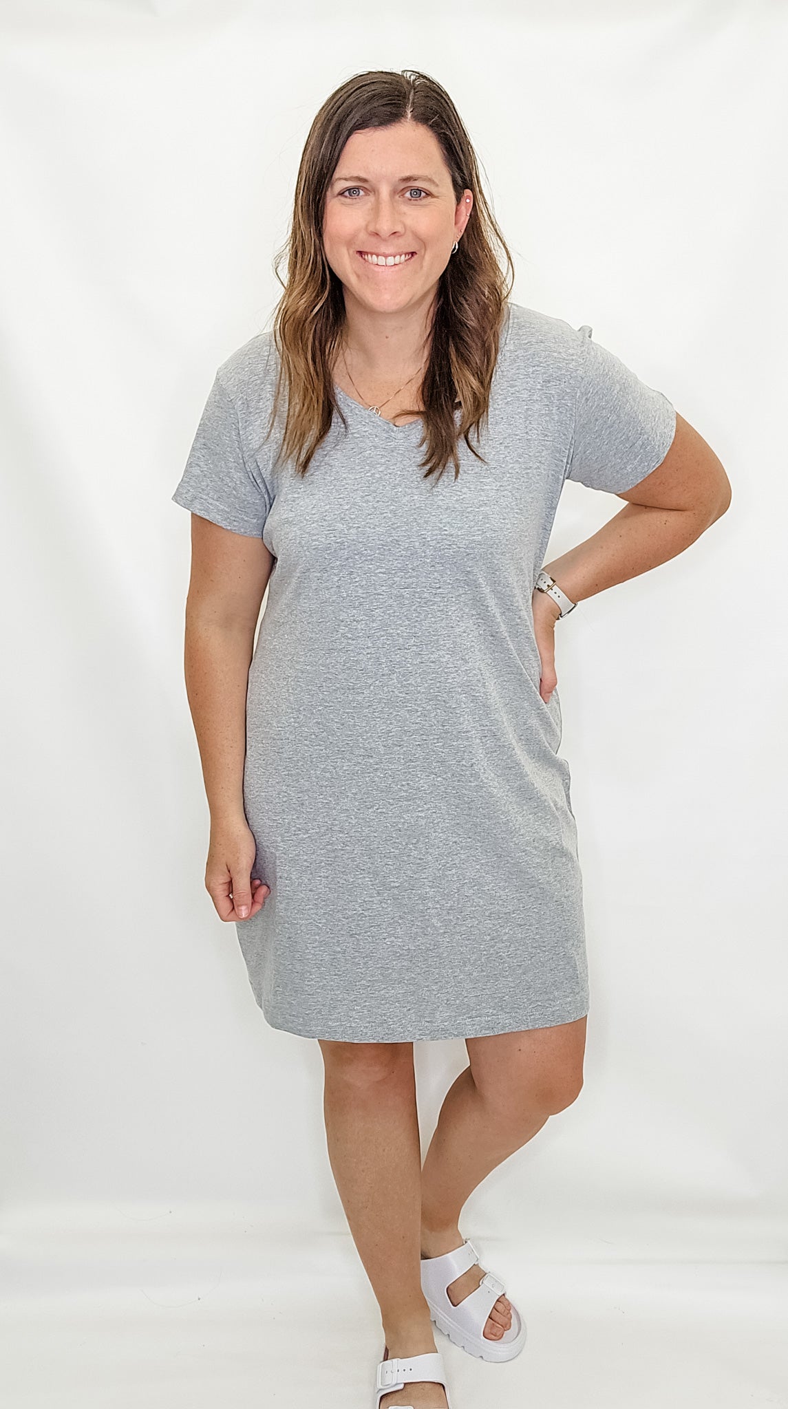 Gray T-Shirt Dress