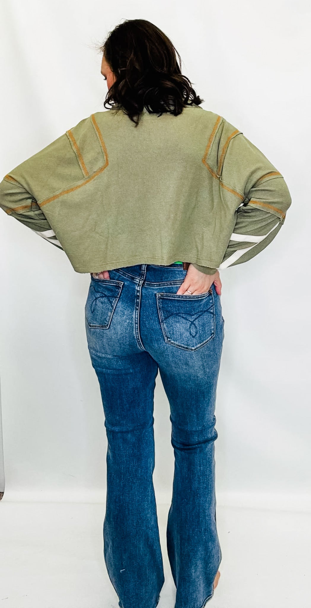 Judy Blue Hi-Rise Tummy Control LONG OR SHORT Bootcut Jeans - JB88783