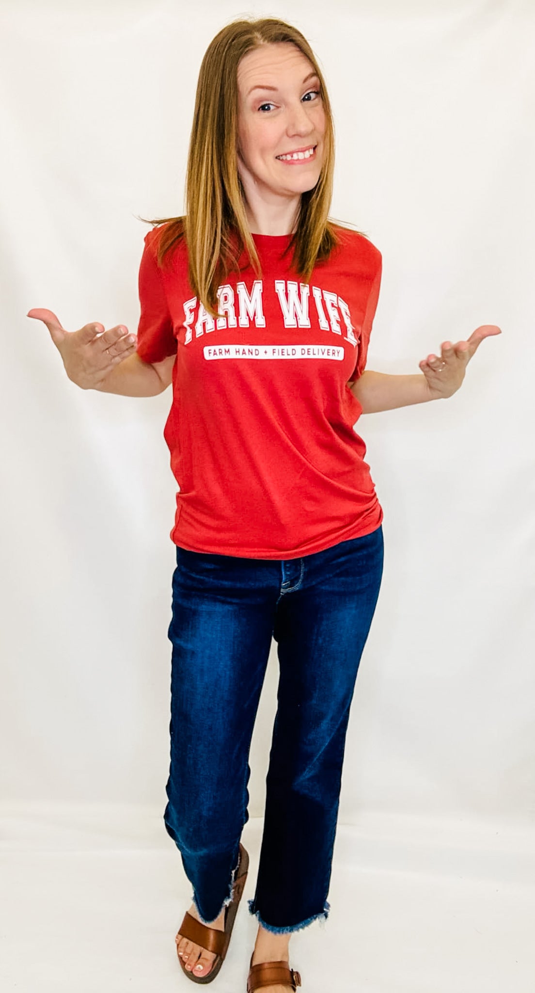 Farm Wife Rust Graphic Tee