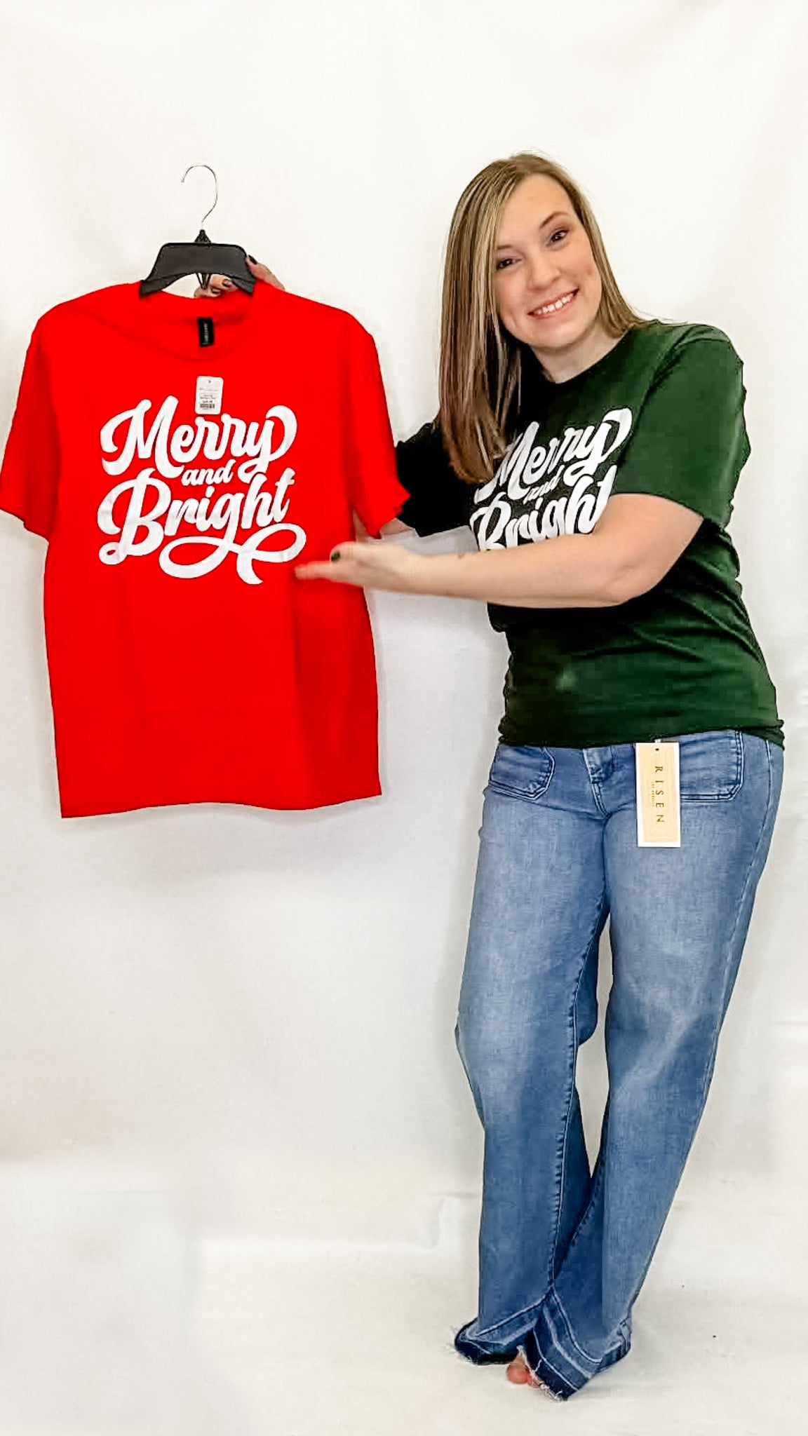 Merry & Bright Holiday Graphic Tee