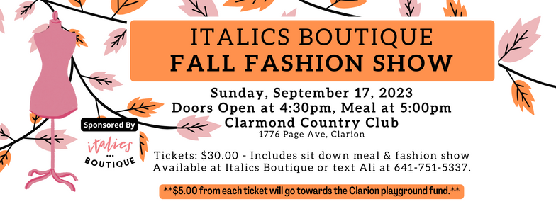 2023 Fall Fashion Show Tickets