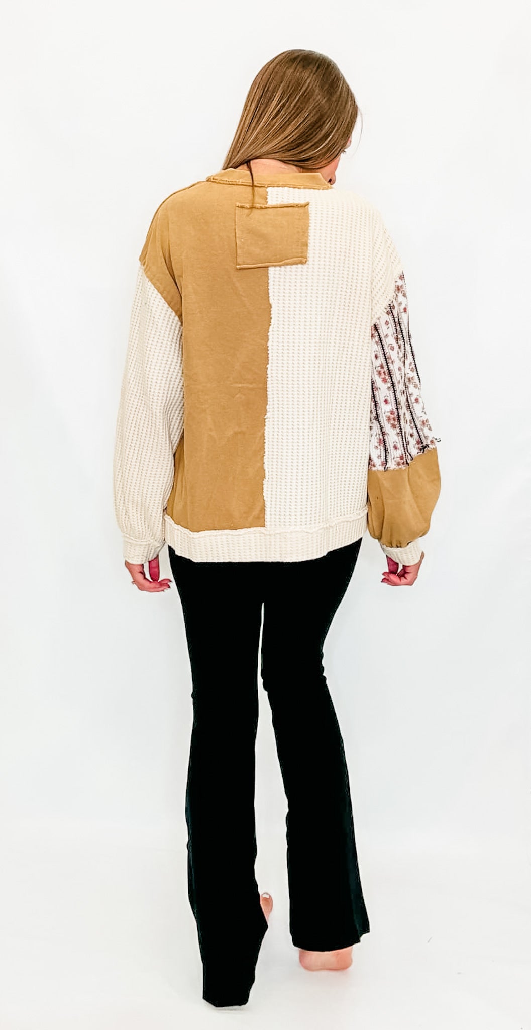 Brown Sugar & Cream Floral Long Sleeve