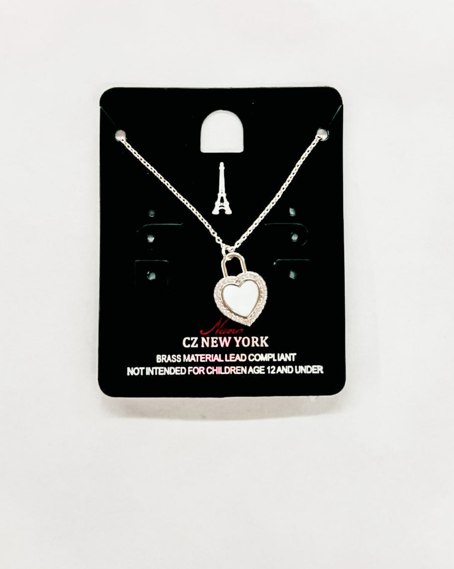 Silver, Rhinestone Dainty Necklaces - Variety