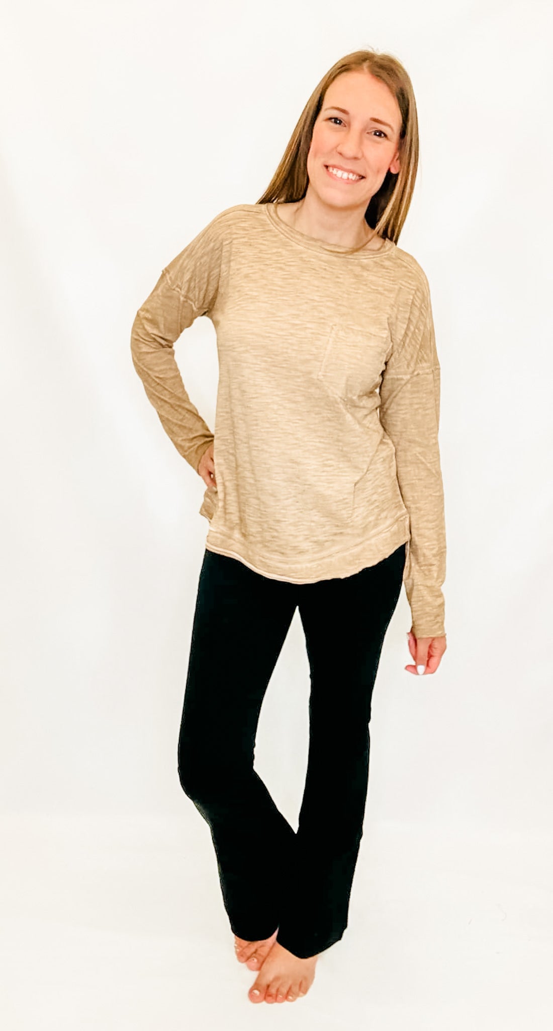 Raw Edge Washed Long Sleeve - Variety