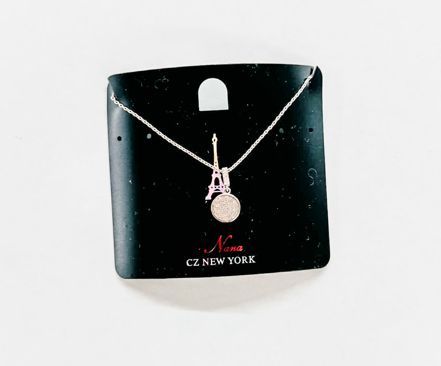 Silver, Rhinestone Dainty Necklaces - Variety