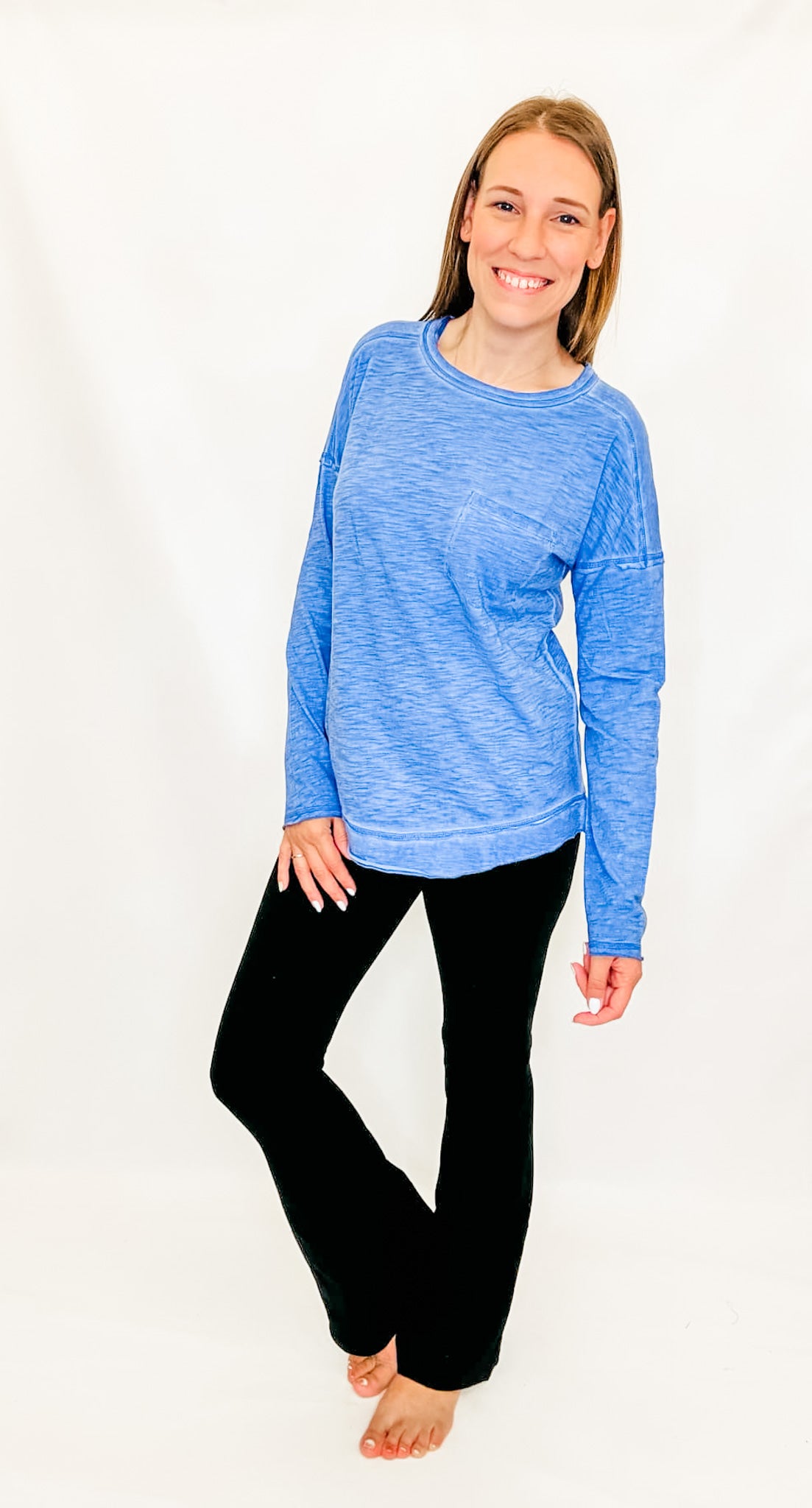 Raw Edge Washed Long Sleeve - Variety