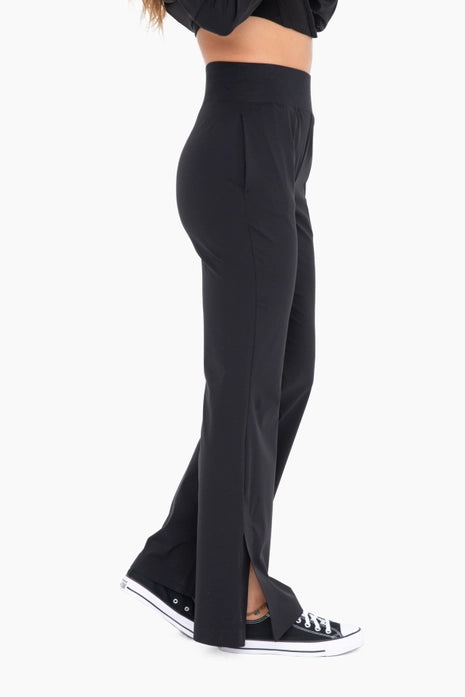 Black Wide Leg Active Pants