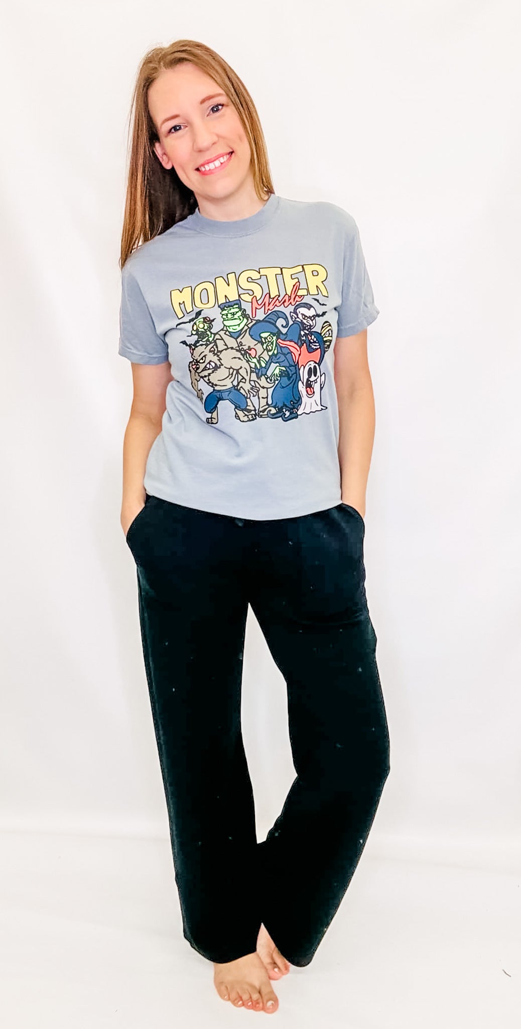 Monster Mash Granite Gray Graphic Tee