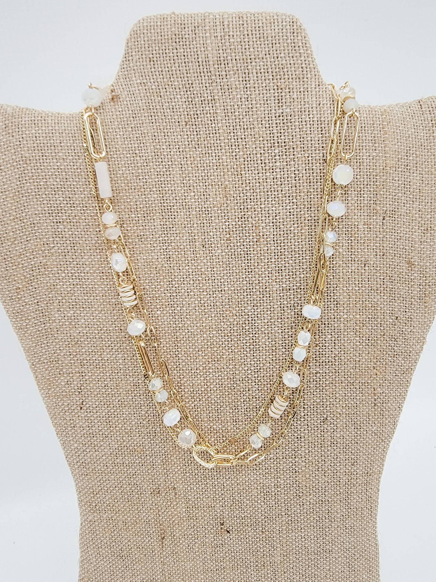 Multi-Strand Gold & Beaded Necklace - Variety
