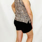 Charlie B Black Front Patch Pocket Shorts