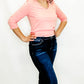 Charlie B Guava Pink 3/4 Sleeve Top