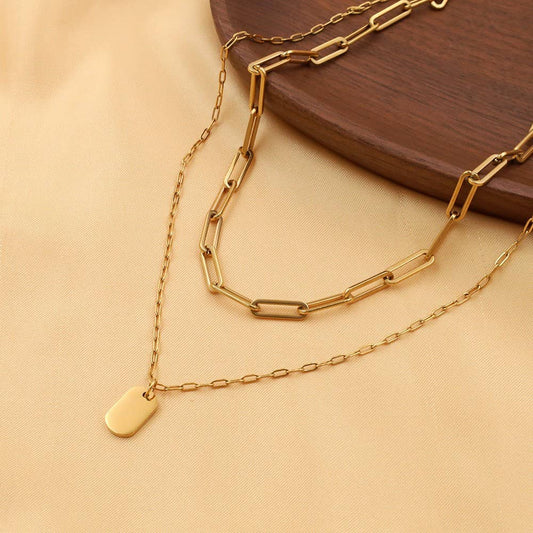 Gold, Charm Layered Necklaces - Variety