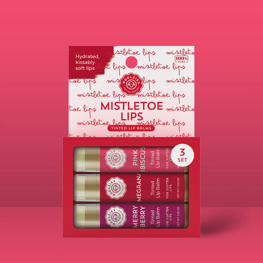 Woolzies - Mistletoe Lips Tinted Lip Balm set Of 3