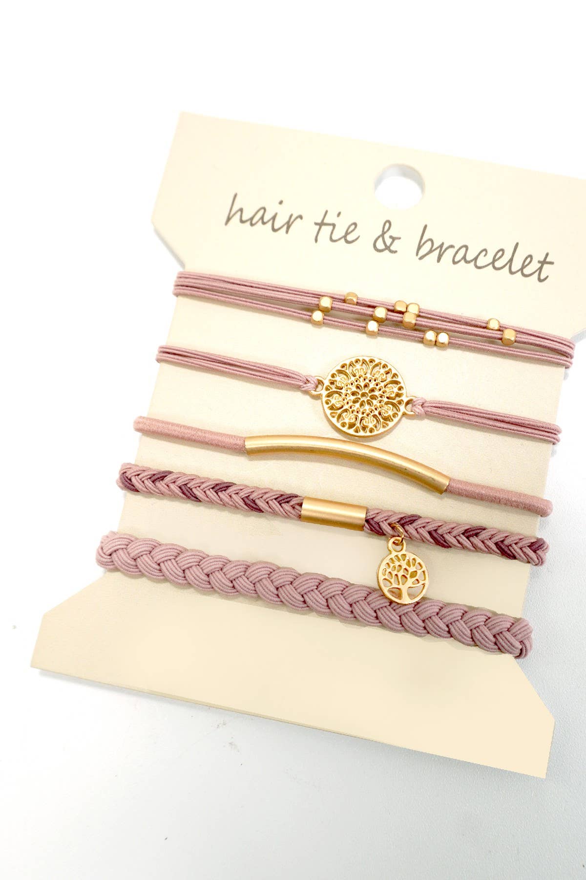 Boho Dual Function Knot Bracelet Hair Tie Sets