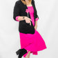 Black & Pink Casual Blazer