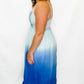 Blue Ombre Sleeveless Dress