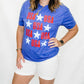 USA Repeating Blue Graphic Tee