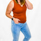 Charlie B Lt Blue Cropped Pant with Zipper Detail