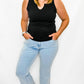 Charlie B Bleach Blue, Bell Bottom Crop Pants