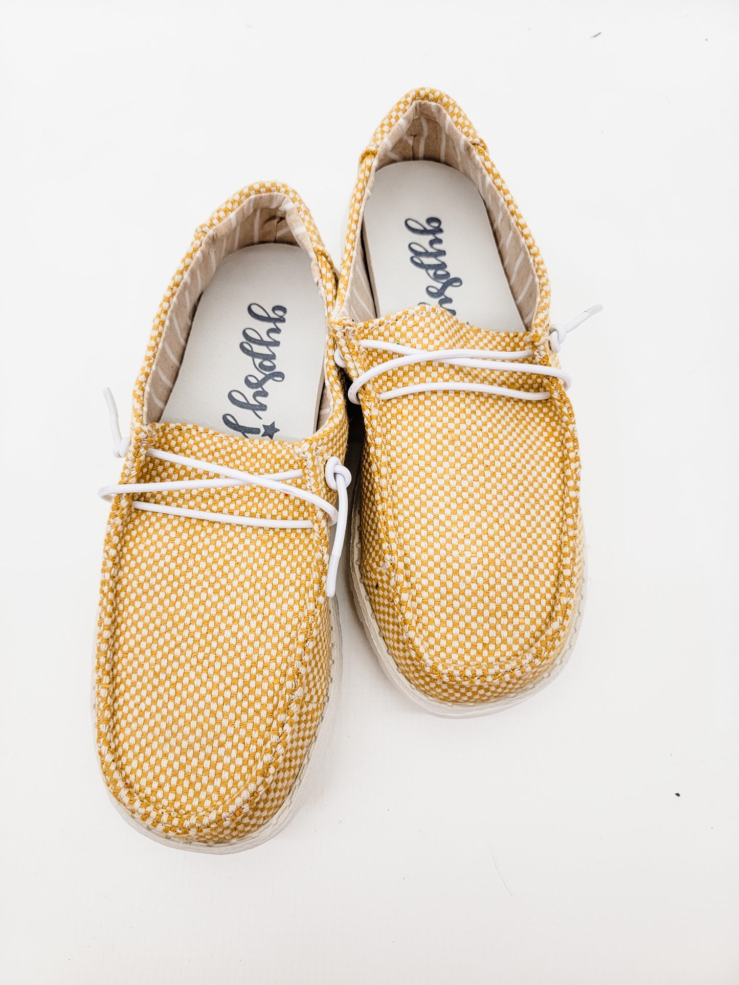 Gypsy Jazz Yellow Amelia Boat Shoes