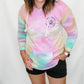 Let Your Light Shine Tie Dye Graphic Terry Hoodie