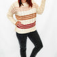 Fall Stripe & Cream Cable Knit Sweater - Extended Only