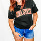 Iowa or Iowa State After Party Studded Crop Short Sleeve