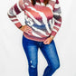 Charlie B Ruby Zebra Print Sweater