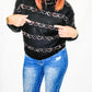Charlie B Heart Embroidered, Black Sweater