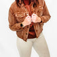 Charlie B Cinnamon Washed Out Corduroy Jacket