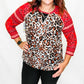 Multiples Leopard & Bandana Print Top