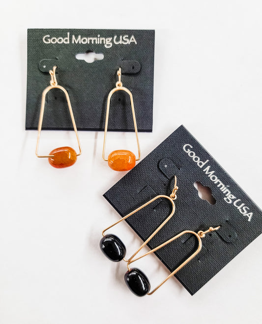 Beaded & Gold Dangle Earring - Variety