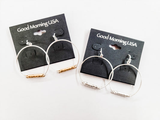 Circle & Bar Earrings - Variety