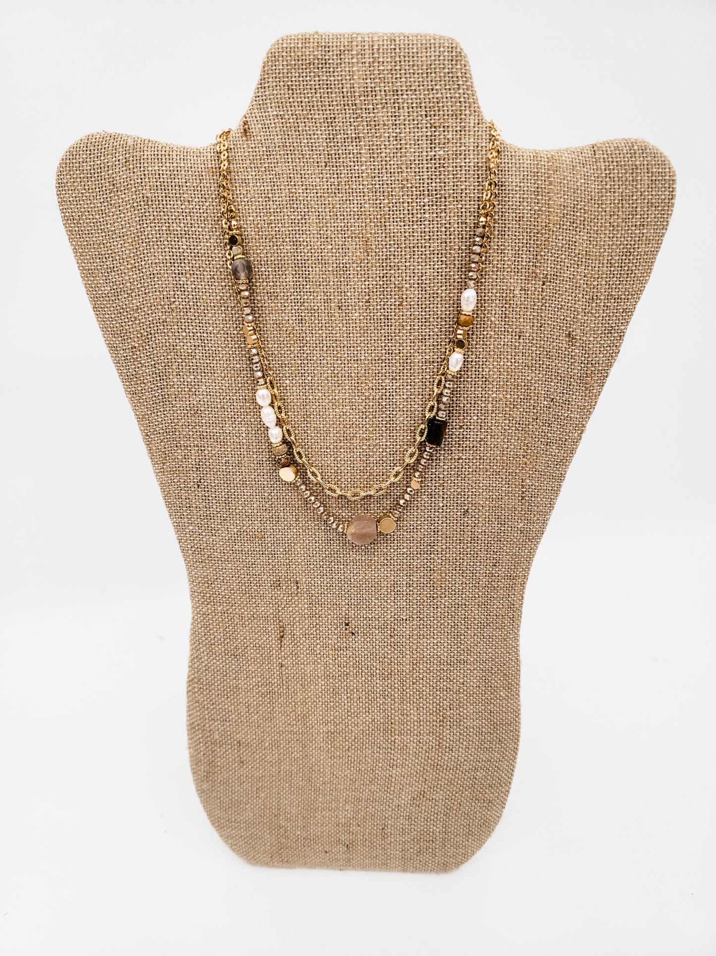 Gold Beaded Necklaces - Variety