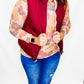 Burgundy Tan Reversible Vest