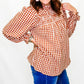 Rust & Cream Gingham Long Sleeve