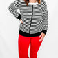 TRIBAL Audrey Icon Fit Pull-On Ankle Pant in Earth Red