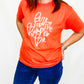 Here for the Pie Heather Orange Graphic Tee